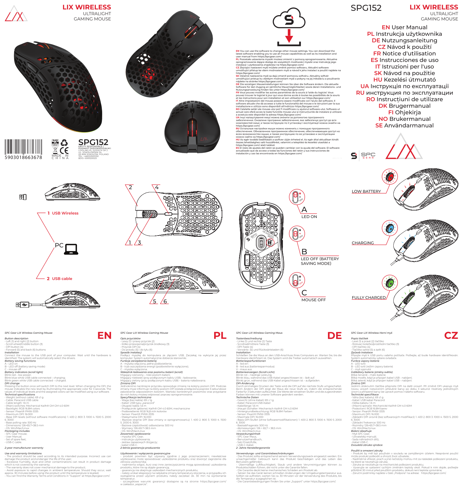 SPC GEAR LIX Wireless User guide - ManualMachine.com