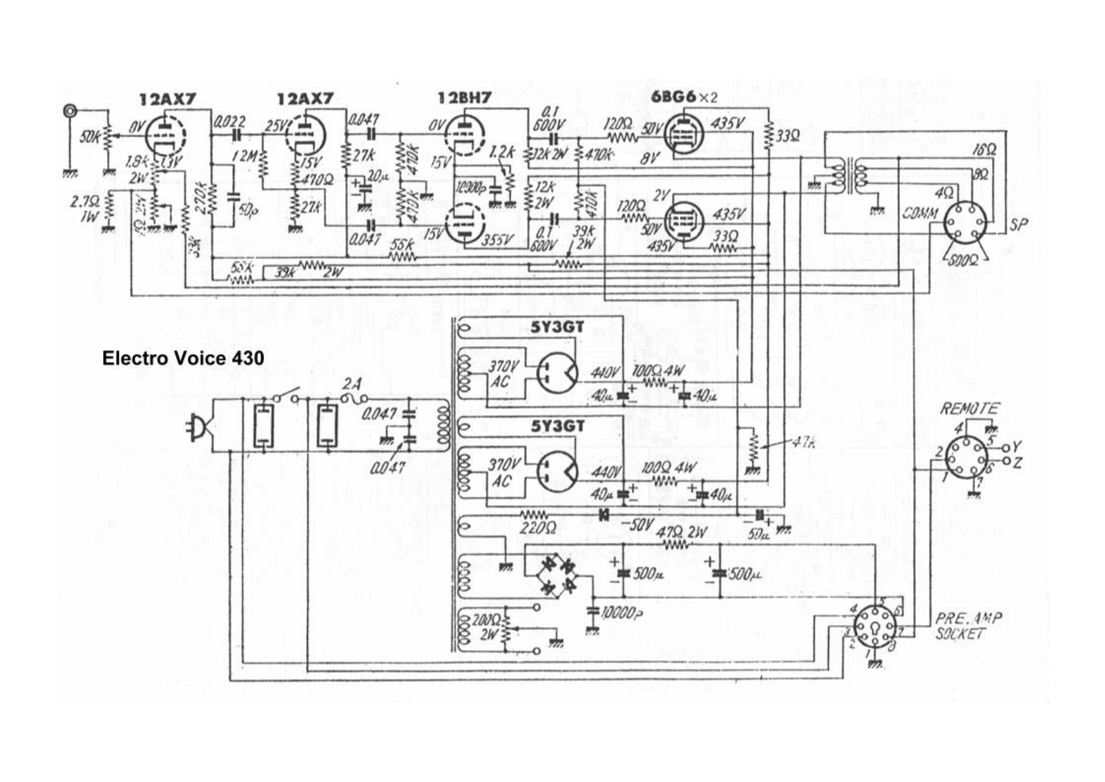 Electro-Voice EV430 Schematic - ManualMachine.com