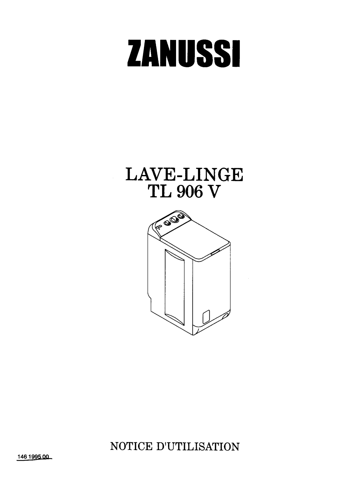 Zanussi TL906V User Manual