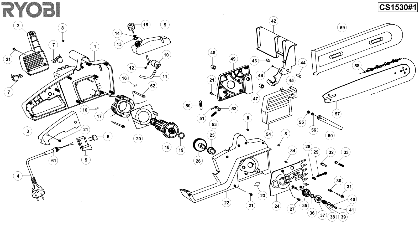 Ryobi CS1530-1, CS1535-1 User Manual