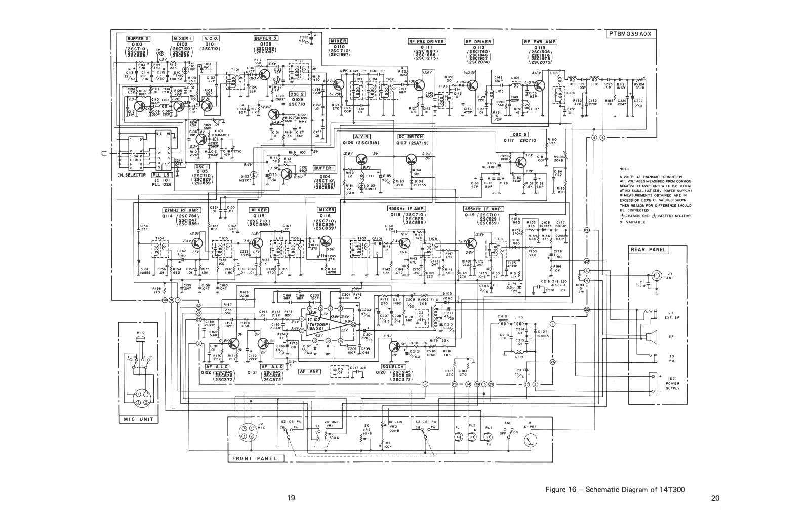 RCA 14t300 Schematic