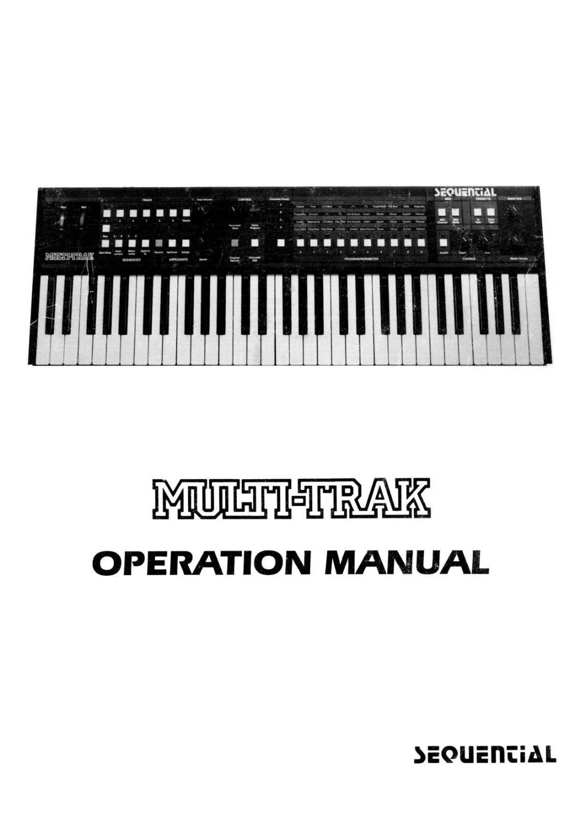 Sequential Circuits MultiTrak User Manual