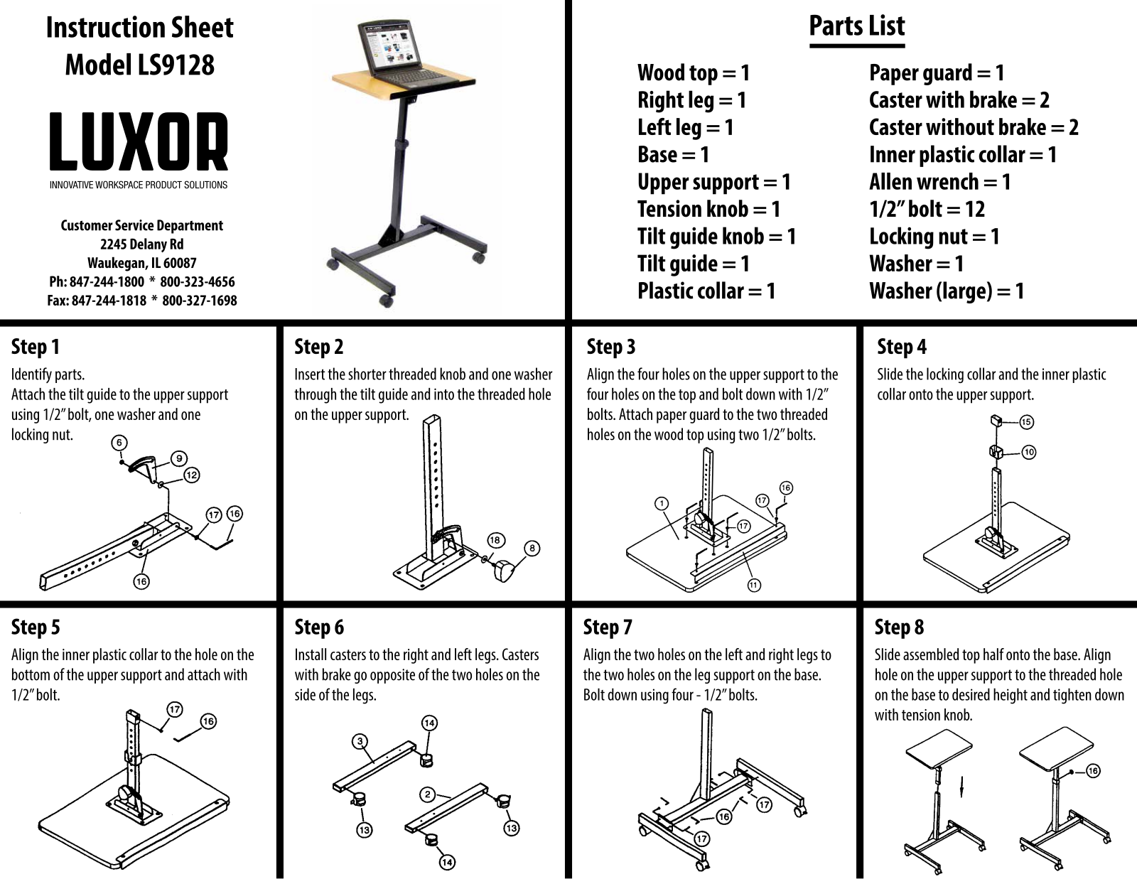 Luxor LX9128 Users Guide - ManualMachine.com