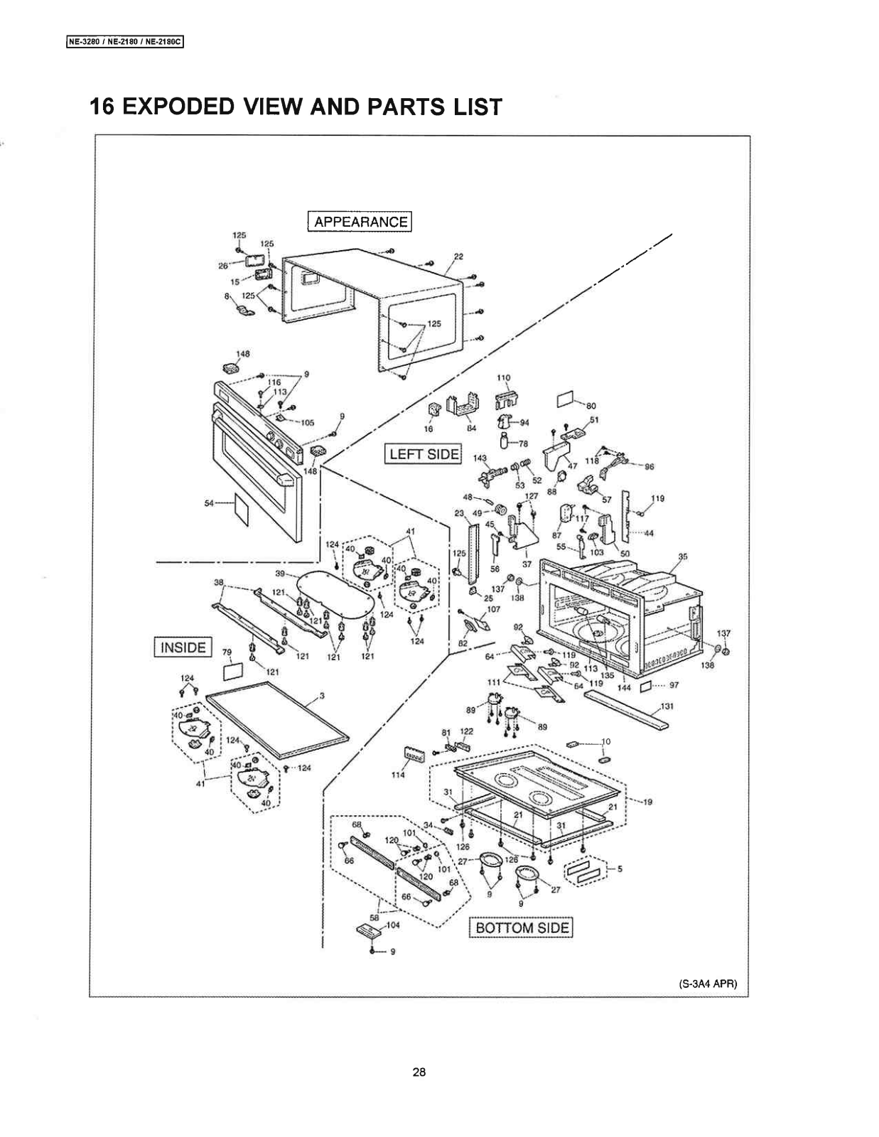 Panasonic NE-2180 Parts Manual