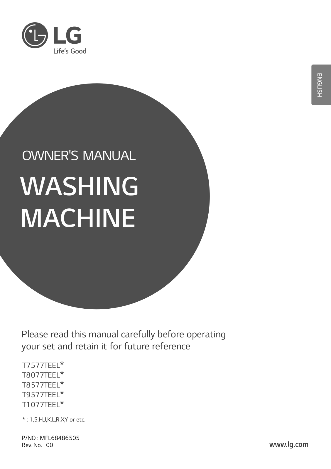 LG T8077TEELK Owner’s Manual