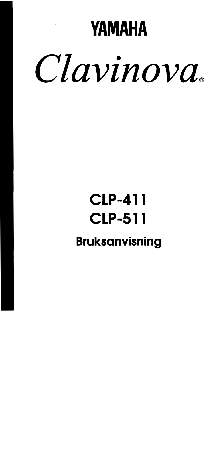 Yamaha CLP-511, CLP-411 User Manual