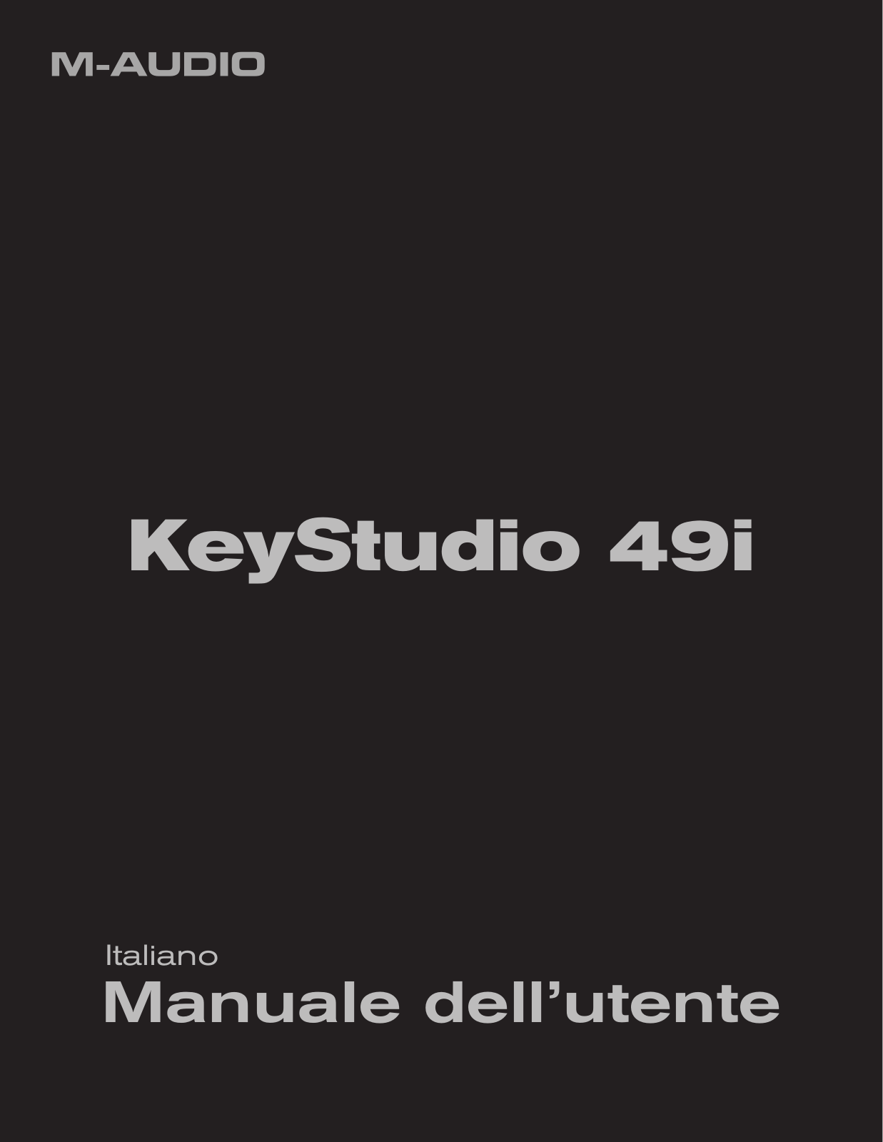 M-audio KEYSTUDIO 49I User Manual