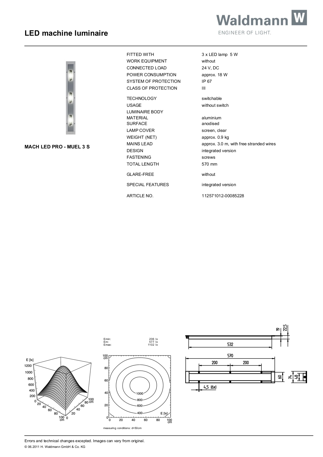 Waldmann 112571012-00085228 Information guide