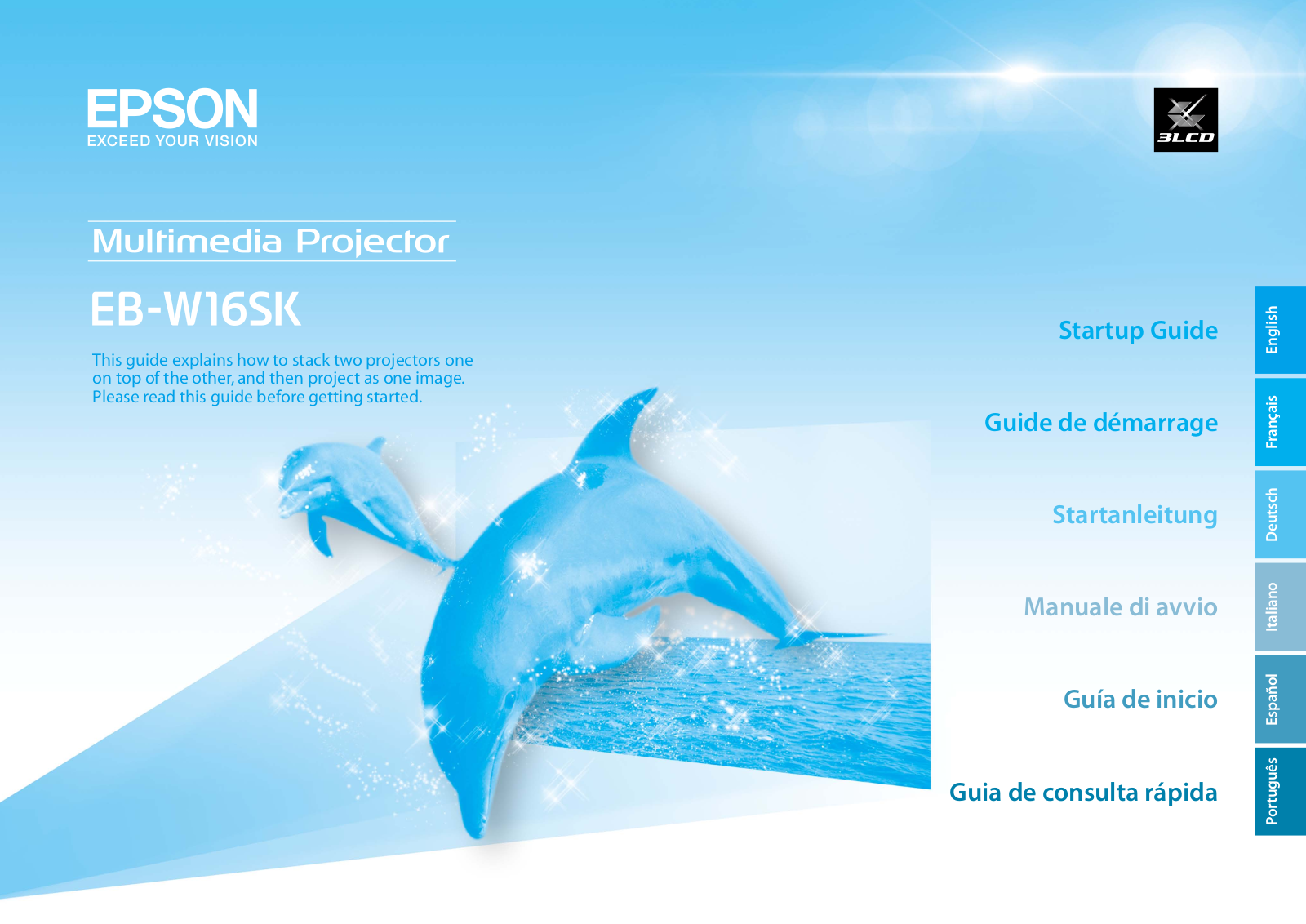 Epson EB-W16SK STARTUP GUIDE