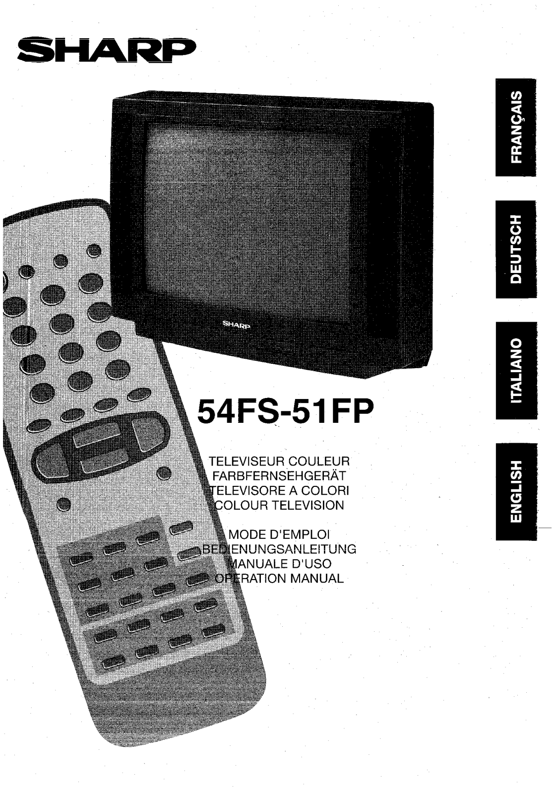 SHARP 54FS-51FP User Manual