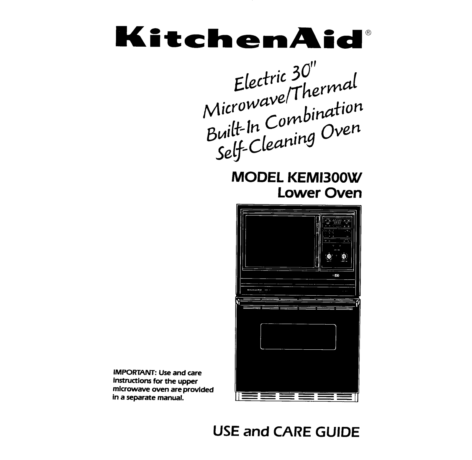 KitchenAid KEMI300W User Manual