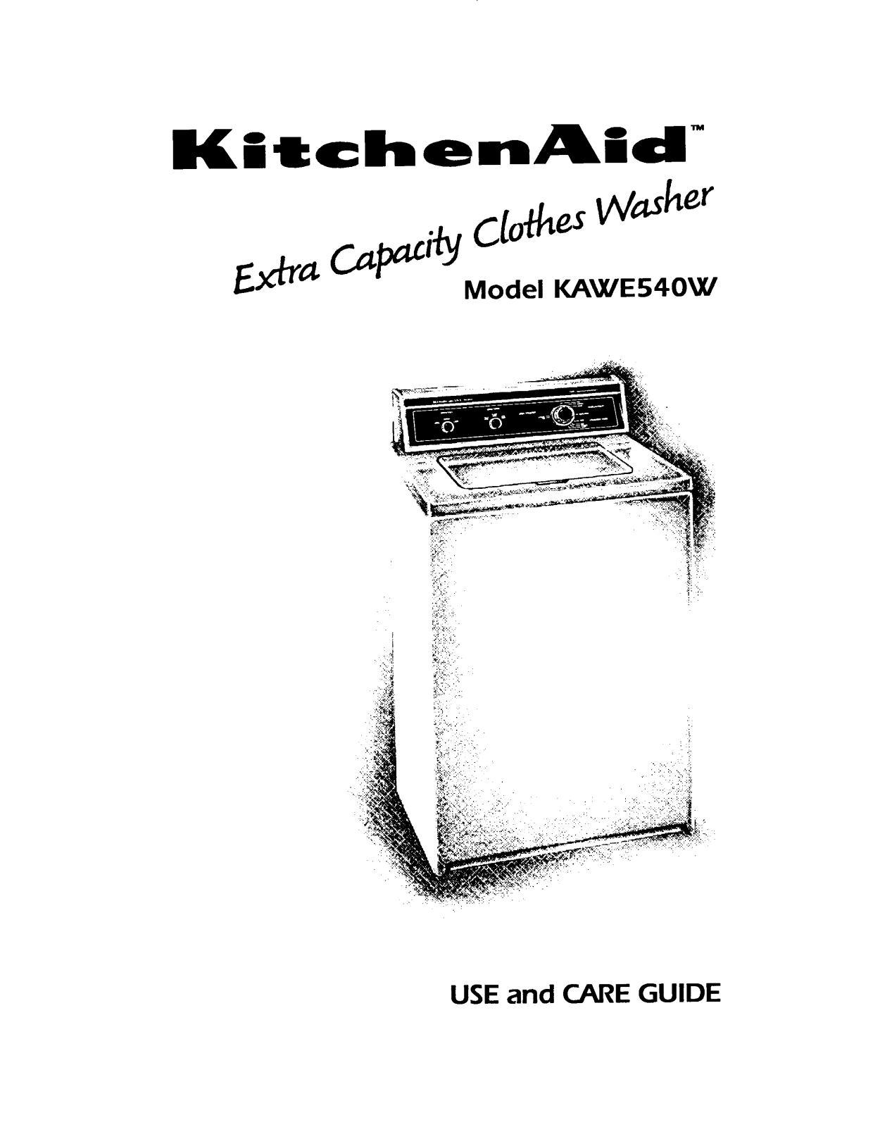 KitchenAid KAWE540W User Manual