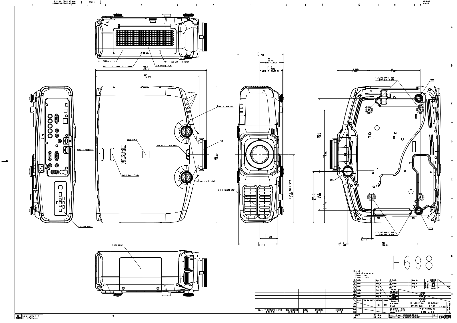 Epson H698 User Manual