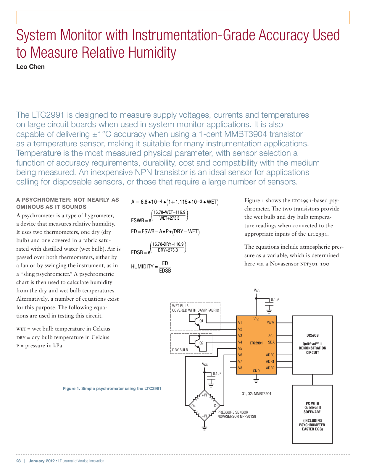 LINEAR TECHNOLOGY LTC2991 Technical data