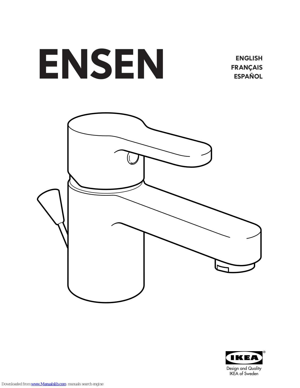 IKEA ENSEN AA-99076-6, ENSEN Assembly Instructions Manual