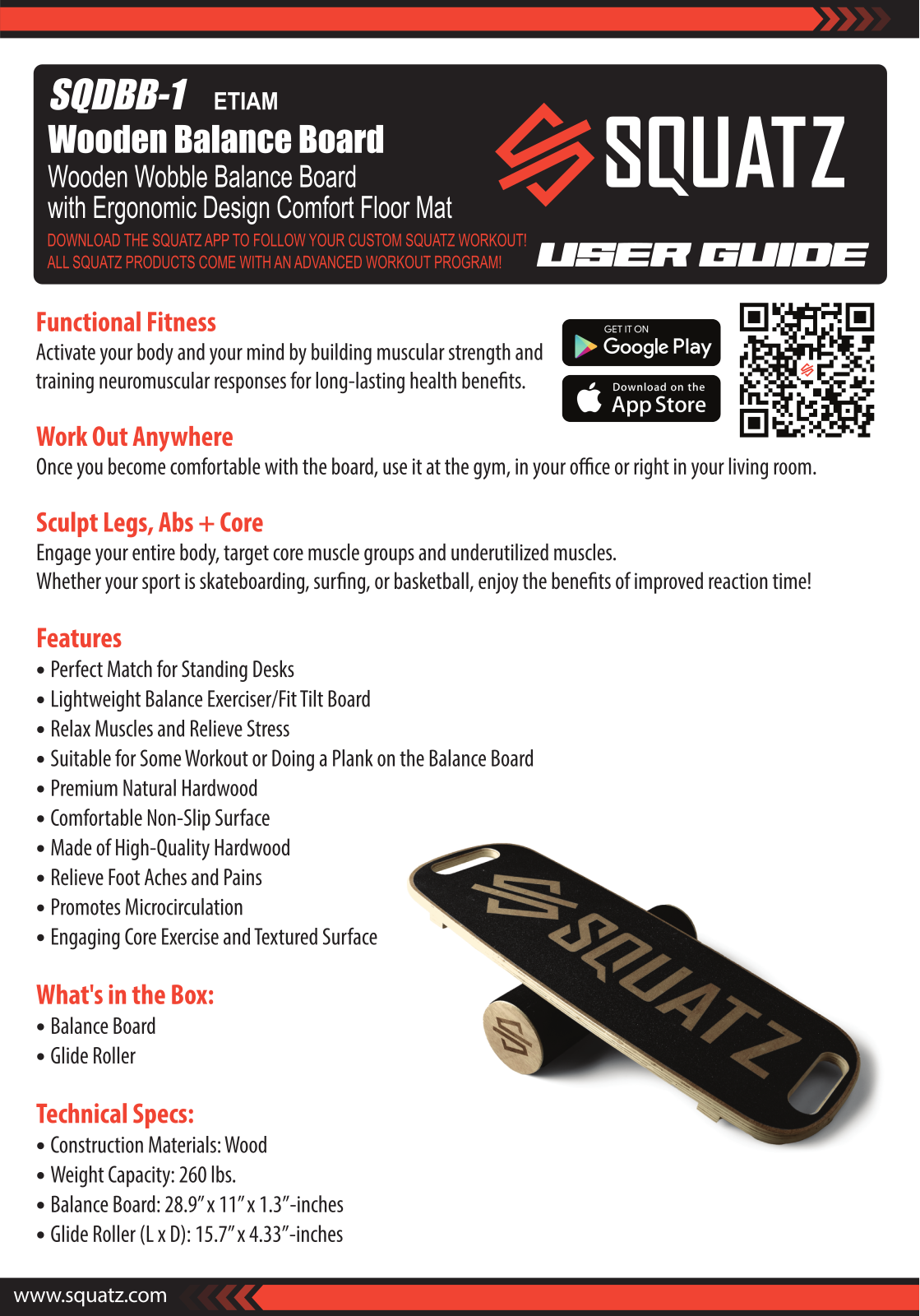 SQUATZ SQDBB-1 User guide - ManualMachine.com