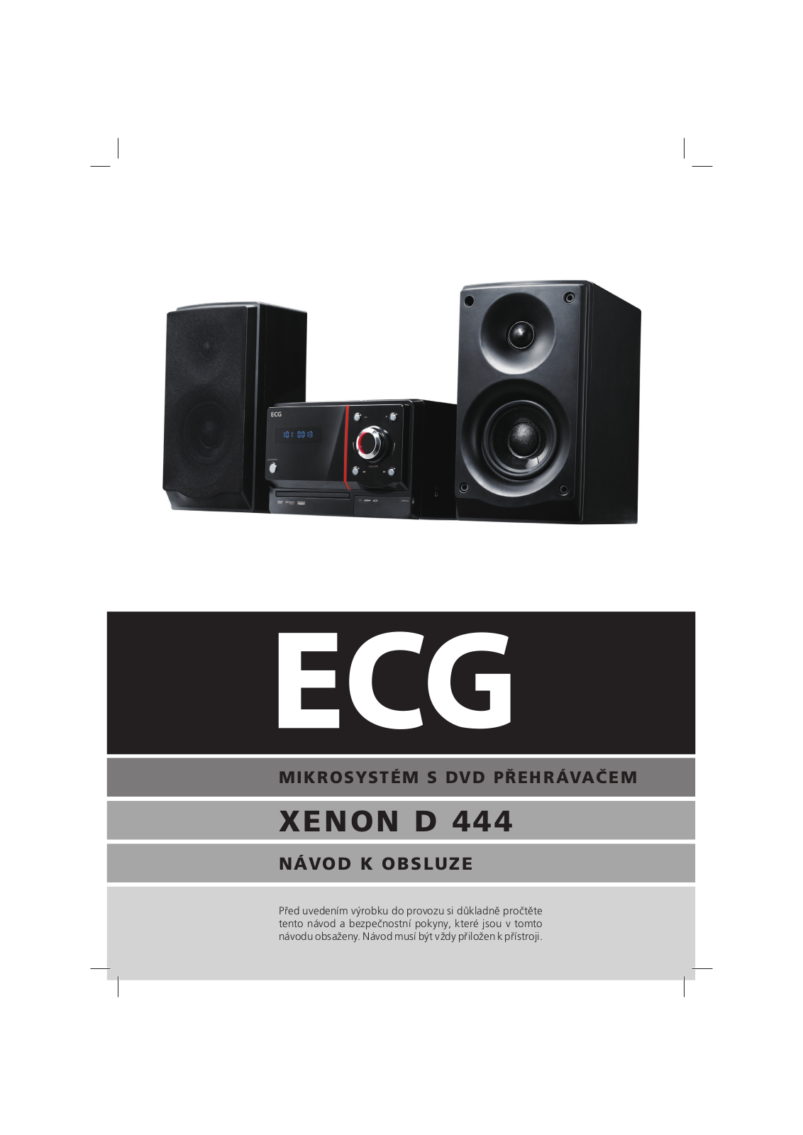 ECG D 444 User Manual