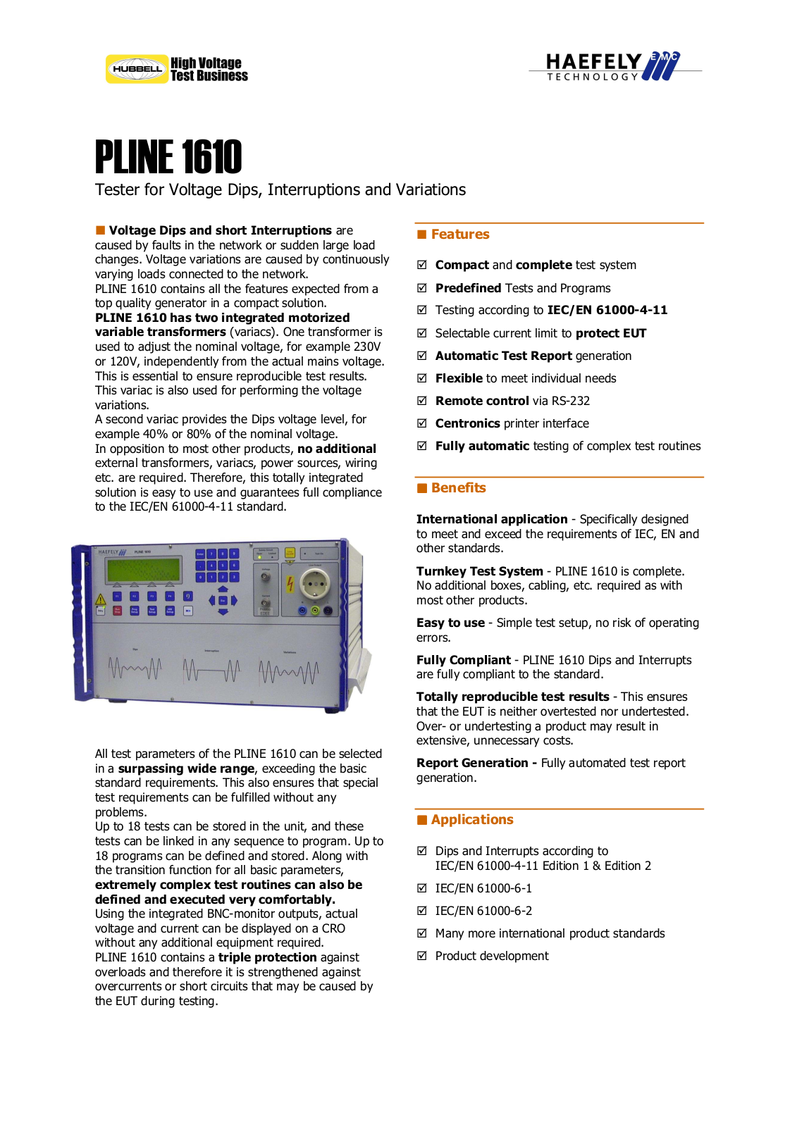 Atec PLINE1610 User Manual