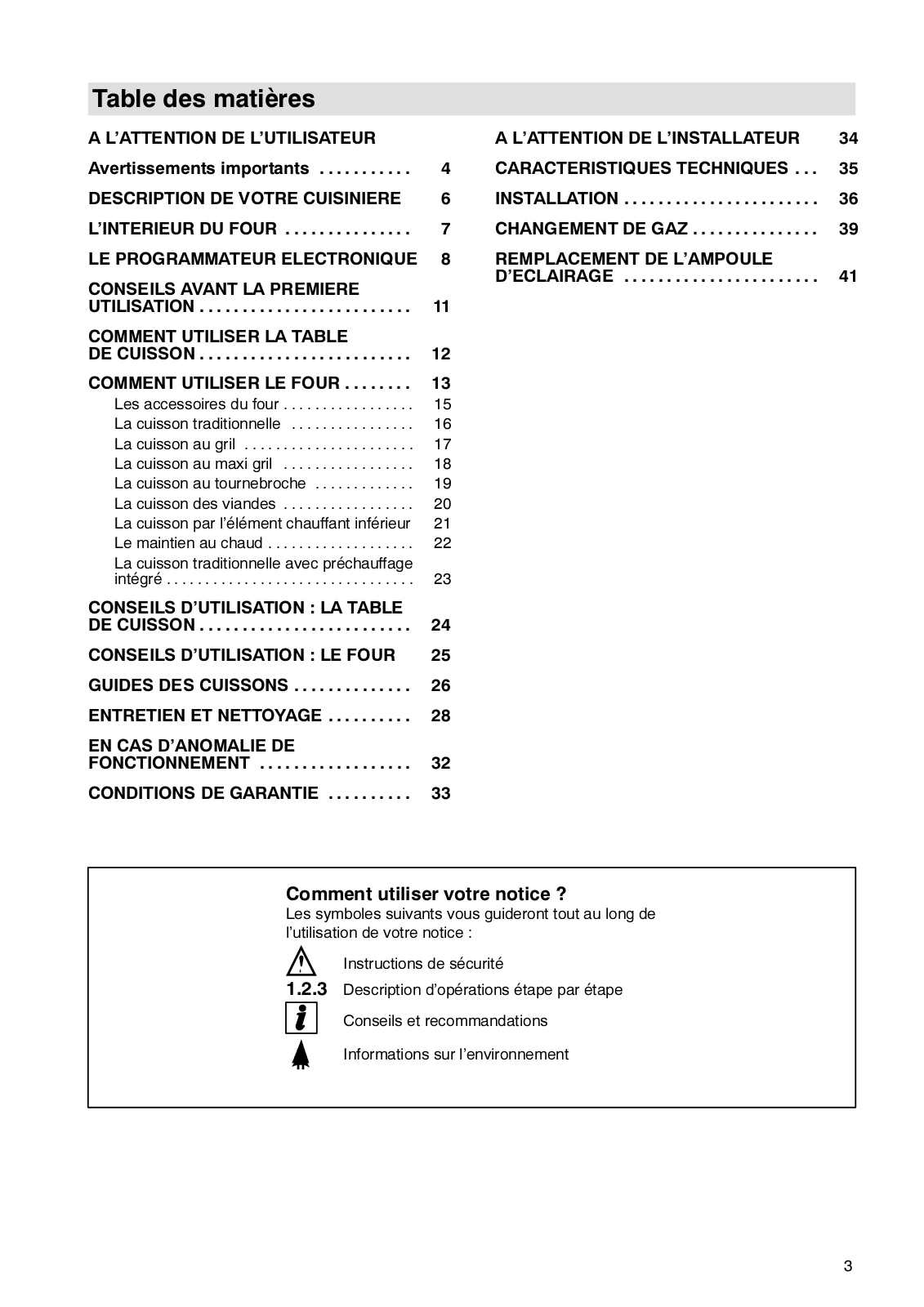 Arthur martin Z6738CP User Manual