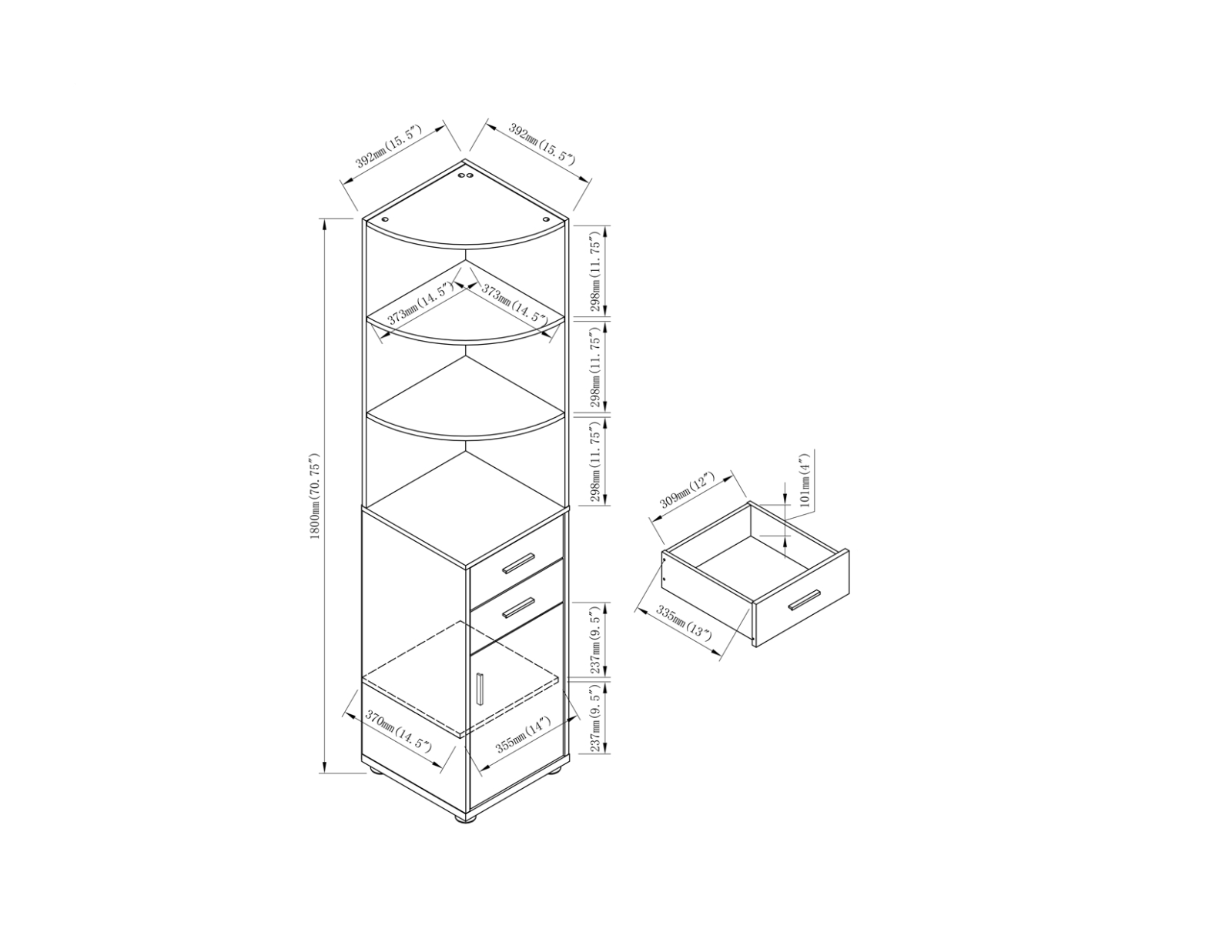 Mercury Row W003383190 Dimensions - ManualMachine.com