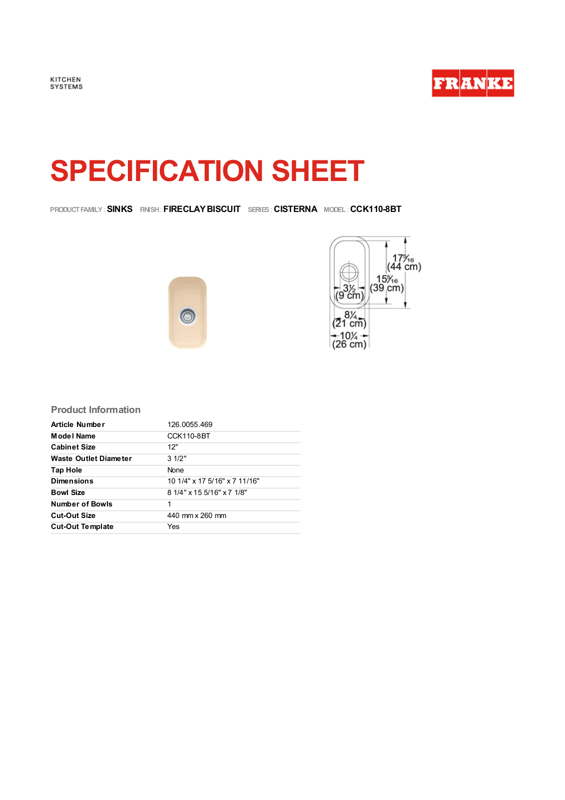 Franke Foodservice CCK110-8BT User Manual