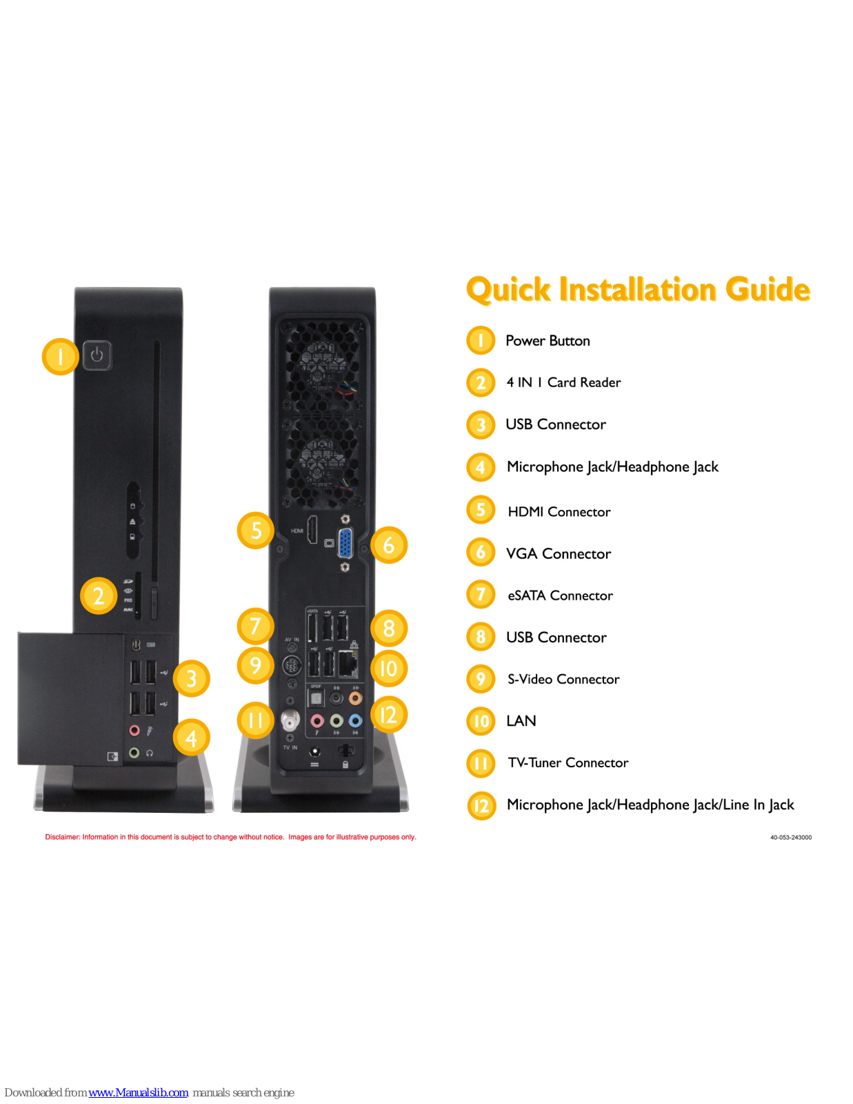 ECS MD200 Quick Installation Manual