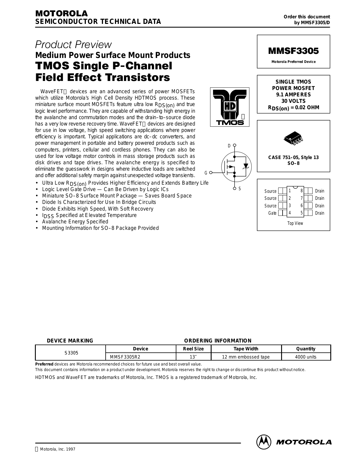 motorola mmsf3305 Datasets - ManualMachine.com
