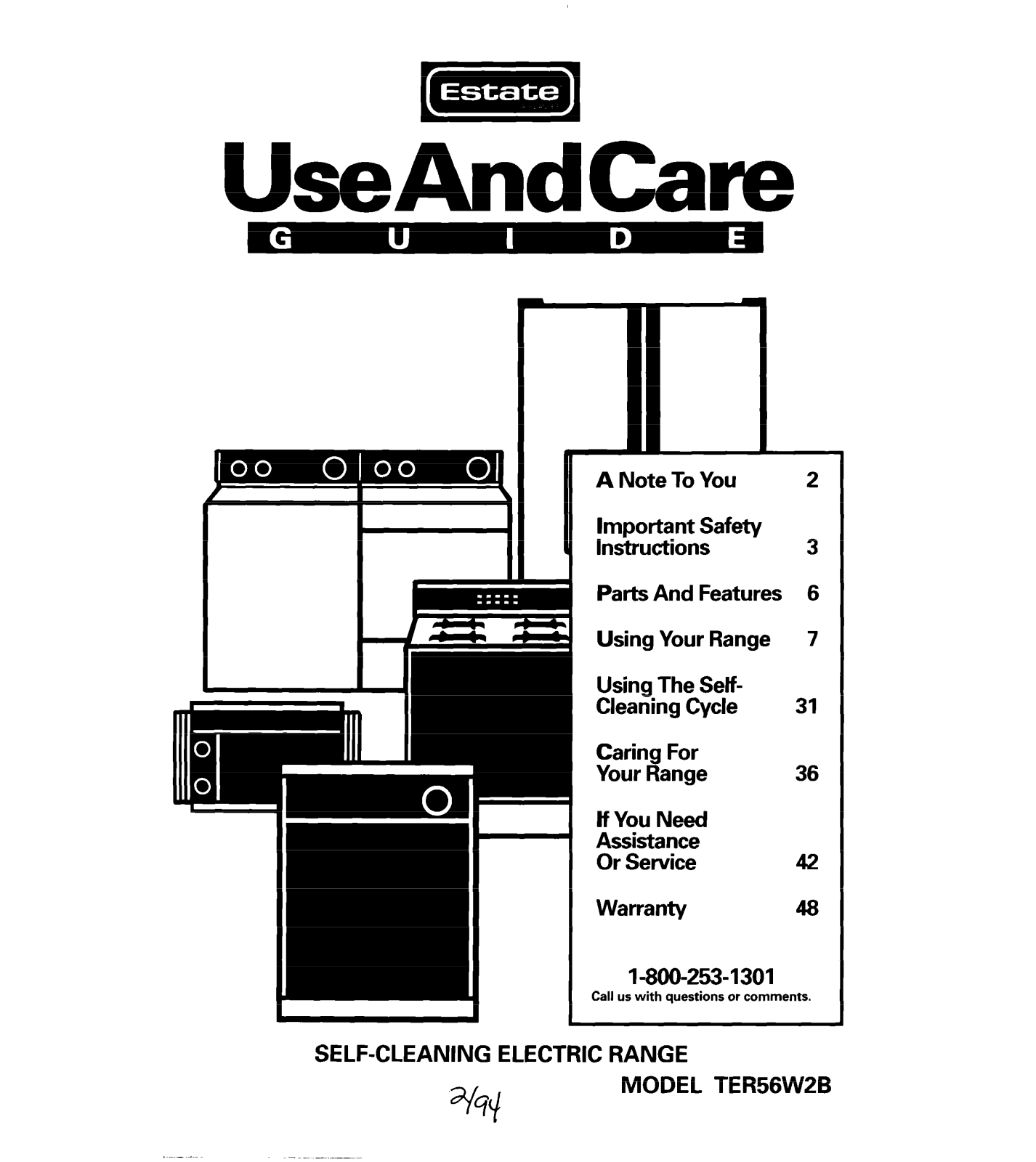 Whirlpool TER56W2B User Manual