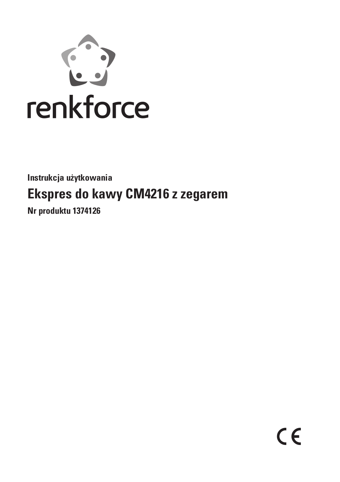 Renkforce CM4216 Operating Instructions