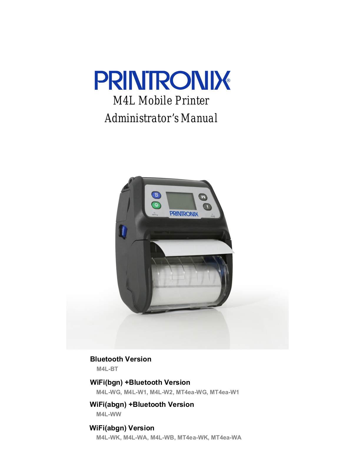 Printronix M4LWK Users Manual