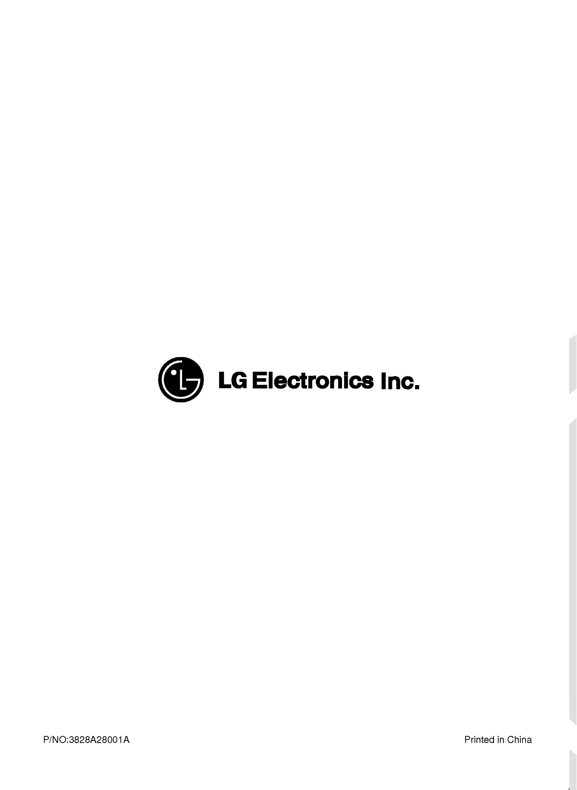 Lg W07LCR-B User Manual