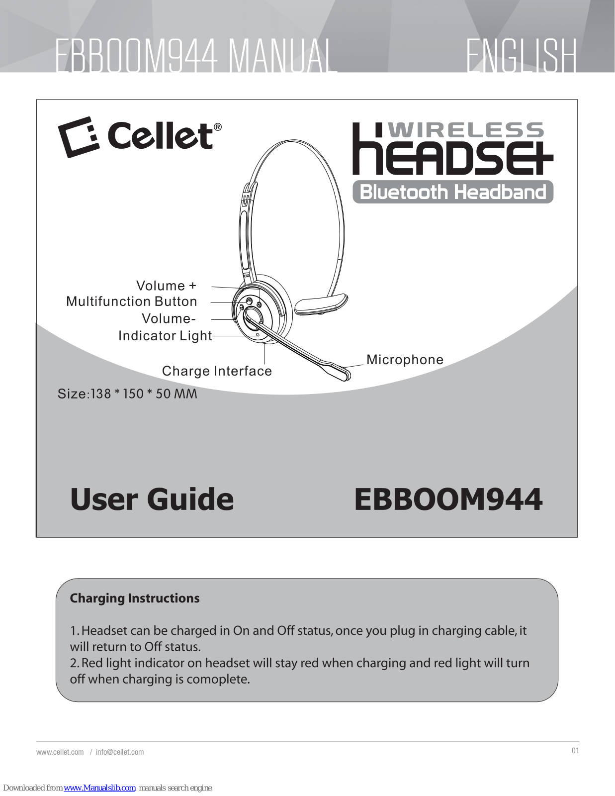 Cellet EBBOOM944 User Manual - ManualMachine.com