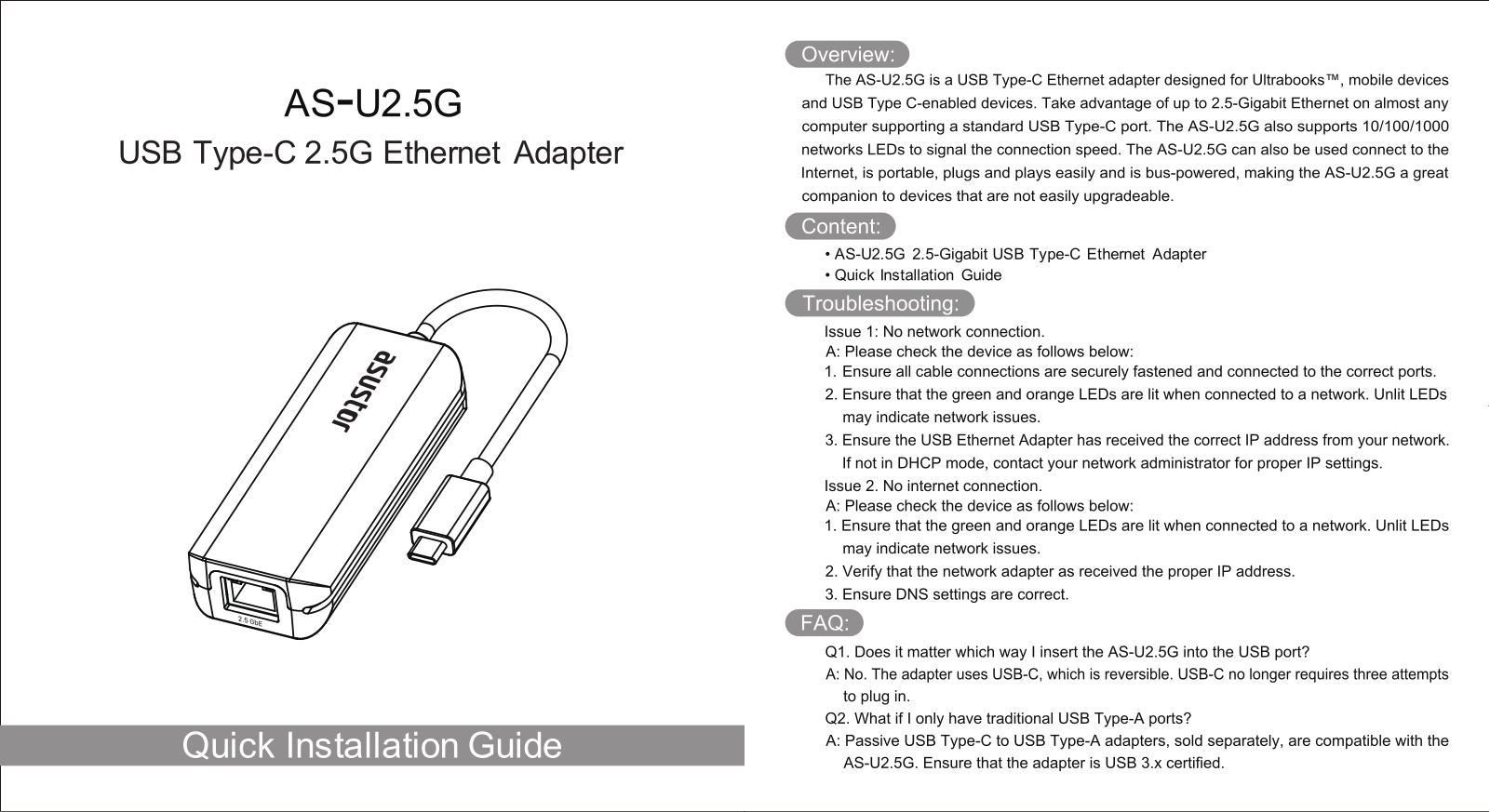 Asustor AS-U2.5G Service Manual