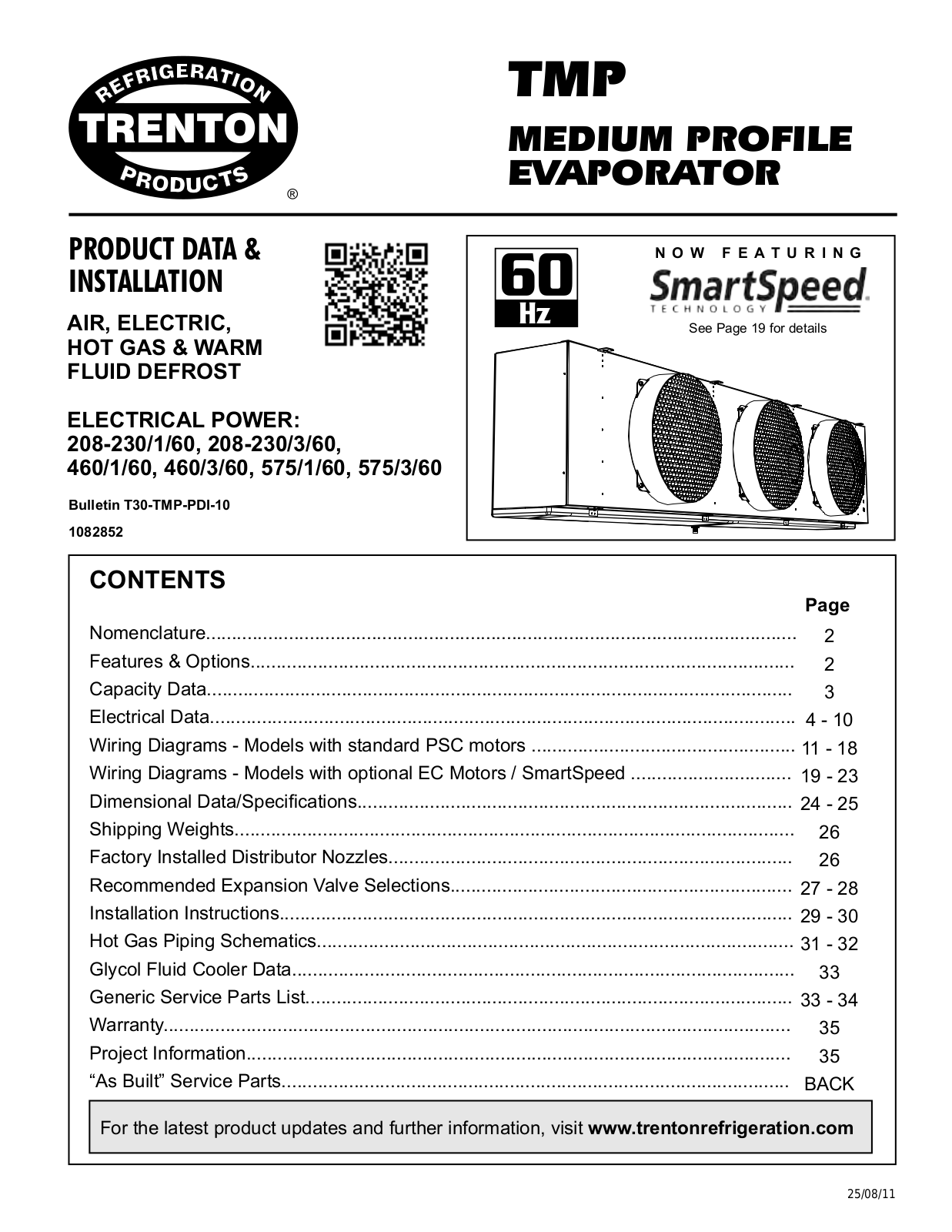 Trenton TMP113V Installation  Manual