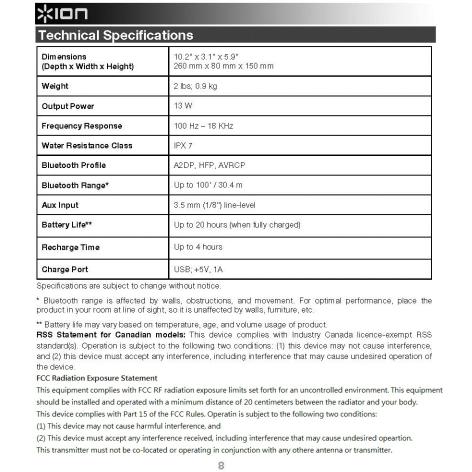 ION Audio ISP56 User Manual