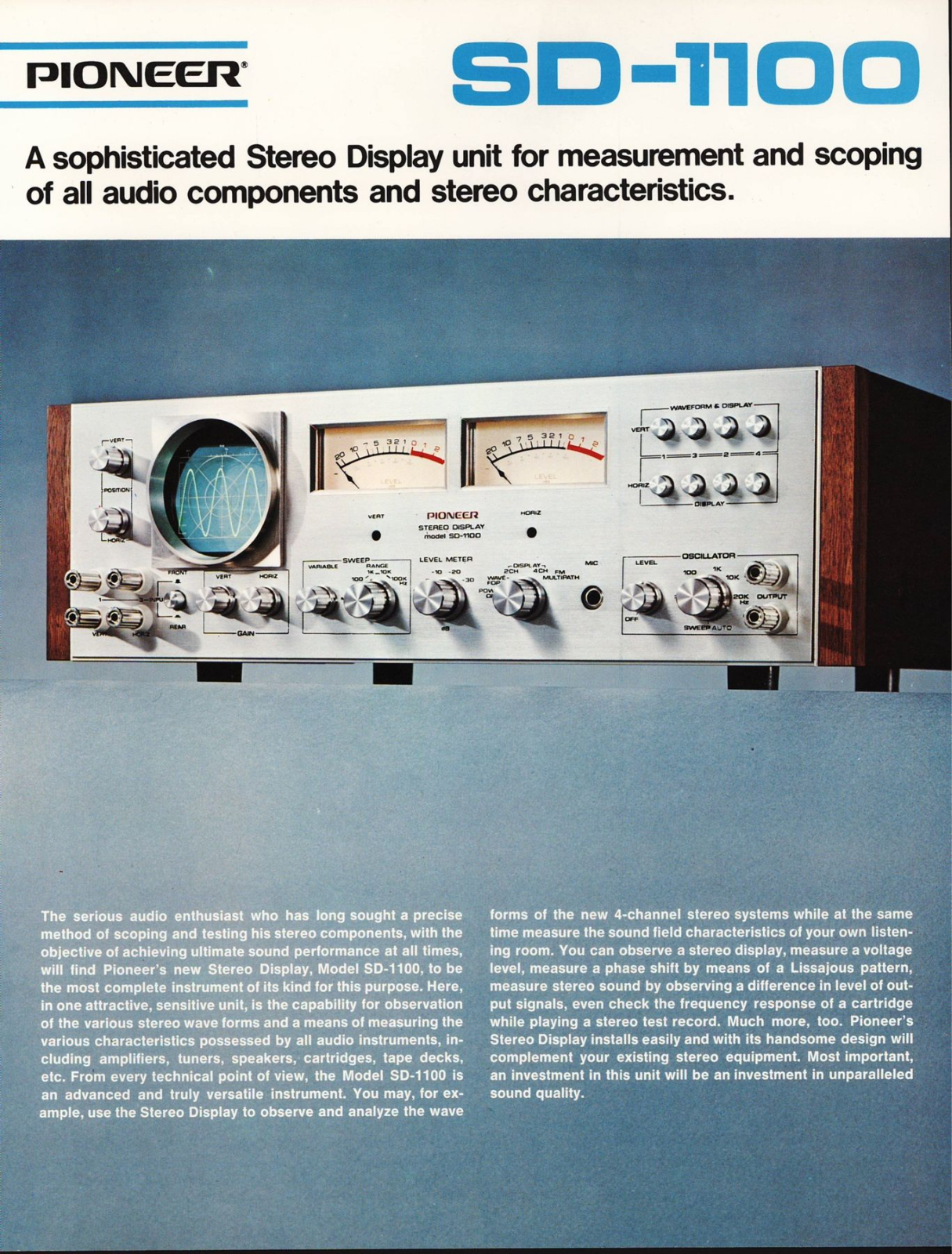 Pioneer SD-1100 Brochure