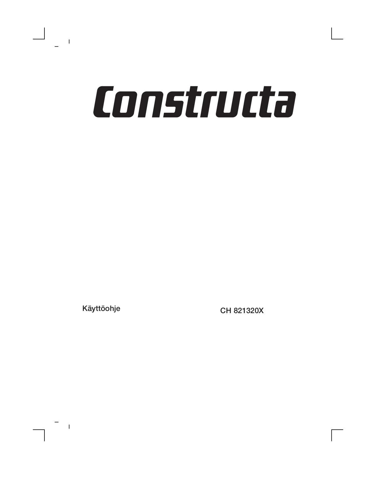 Constructa CH821320X User Manual