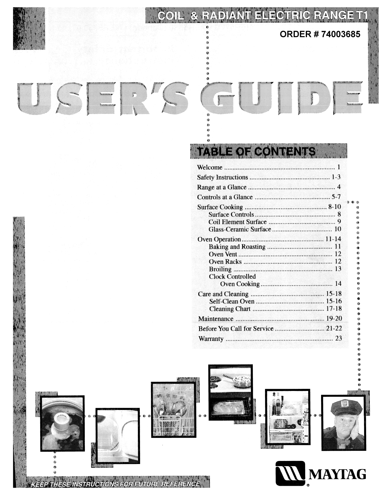 Maytag MER5570AAA, MER5570AAQ, MER5570AAW, MER5570ACA, MER5570ACQ Owner's Manual