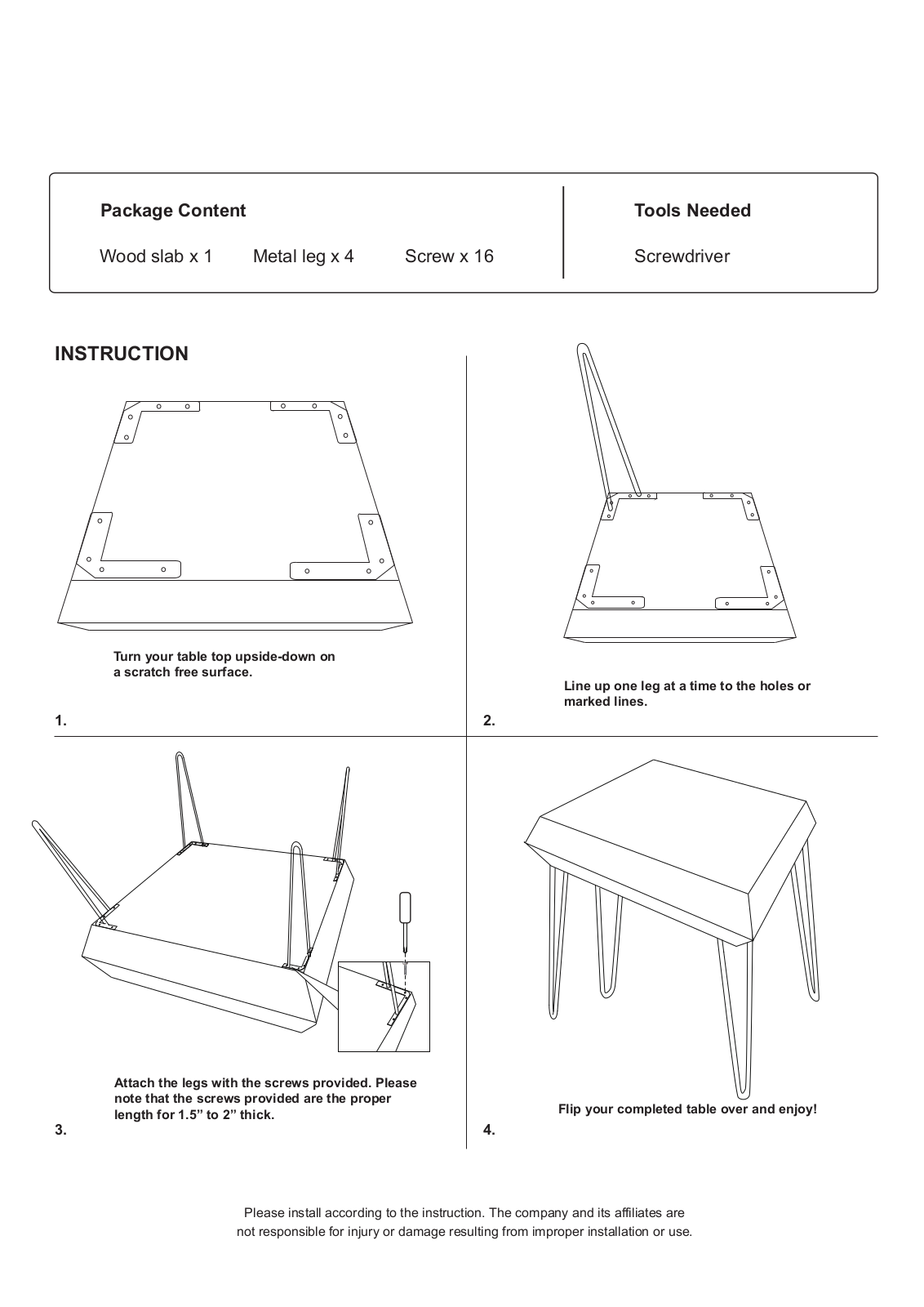 Union Rustic W004897432 Installation & Assembly - ManualMachine.com