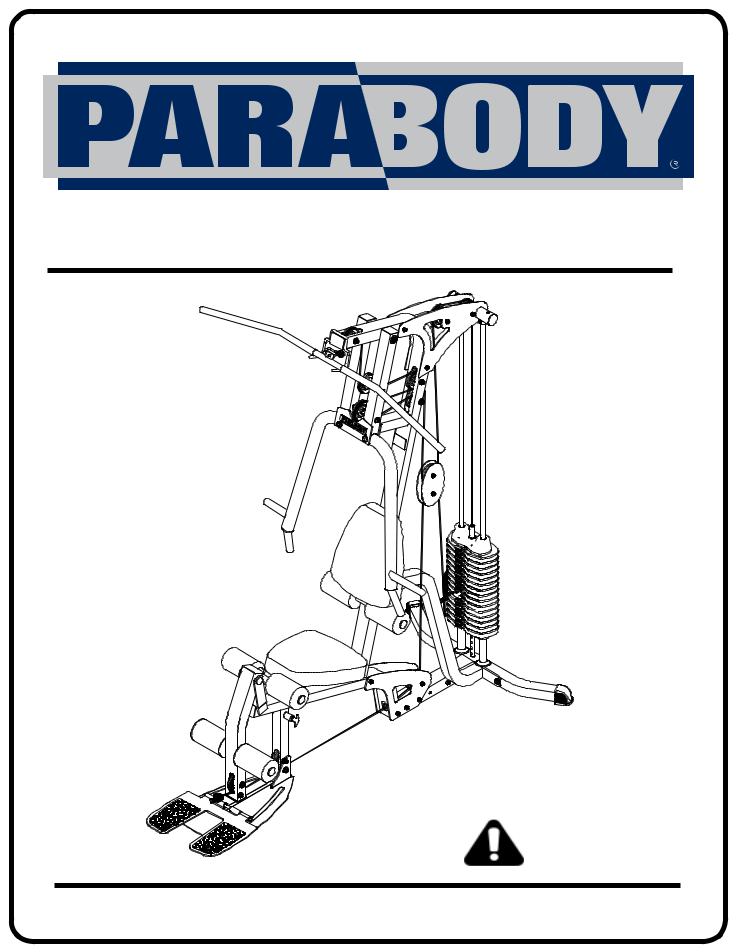 ParaBody GS1 GYM SYSTEM User manual
