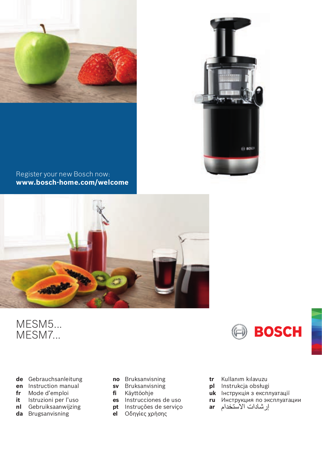 Bosch MESM500W User Manual