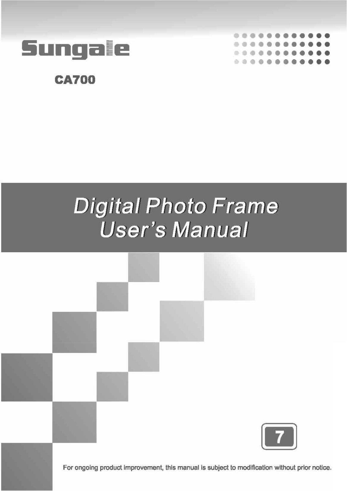Sungale CA700 User Manual - ManualMachine.com
