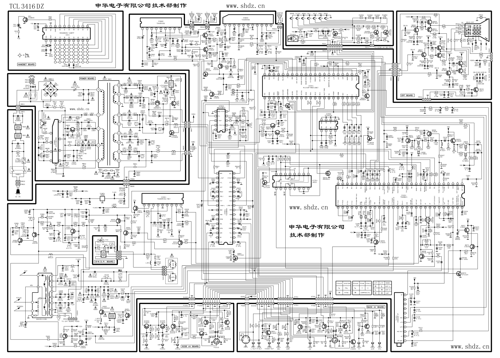 TCL 3416DZ Service Manual