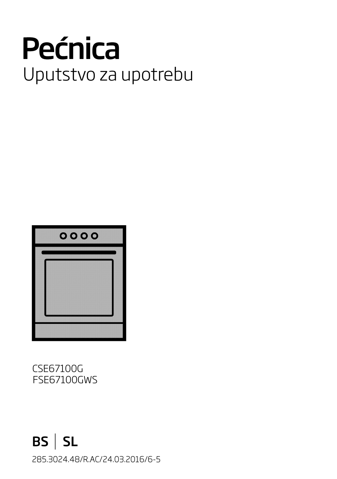 Beko CSE67100G, FSE67100GWS User manual