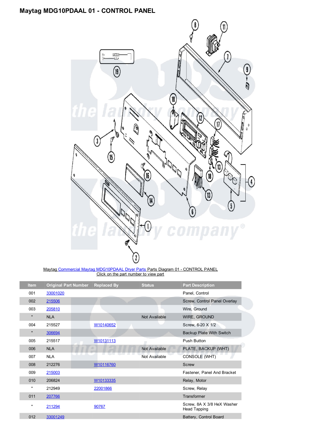 Maytag MDG10PDAAL Parts Diagram