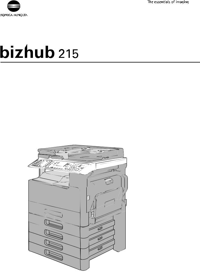 Konica Minolta Bizhub 215 User Manual