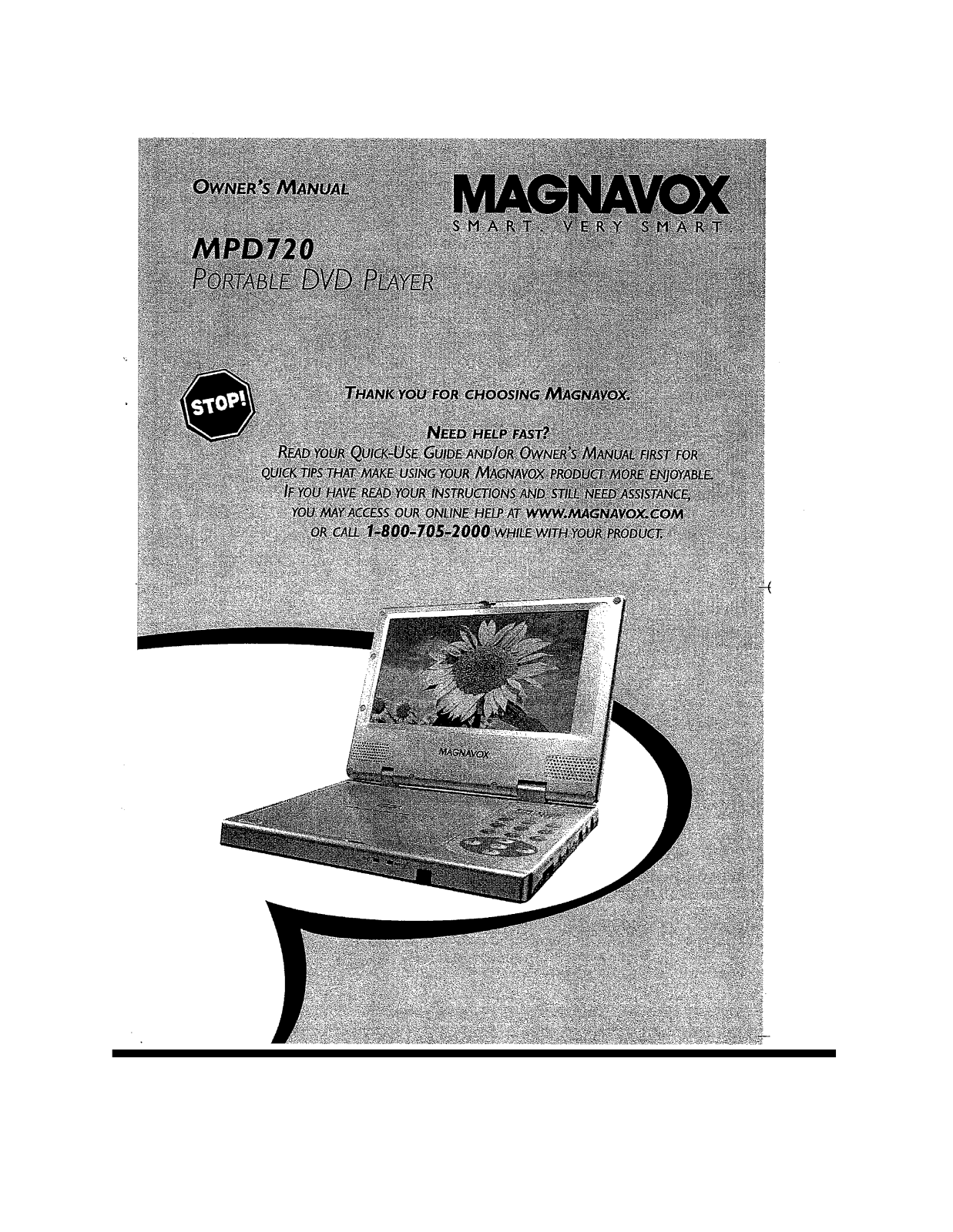 Magnavox MPD720 User Manual