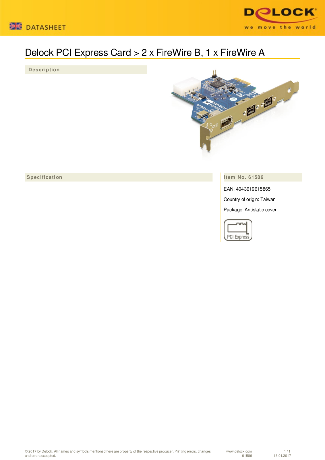 DeLOCK 2x eSATA ExpressCard-54 User Manual