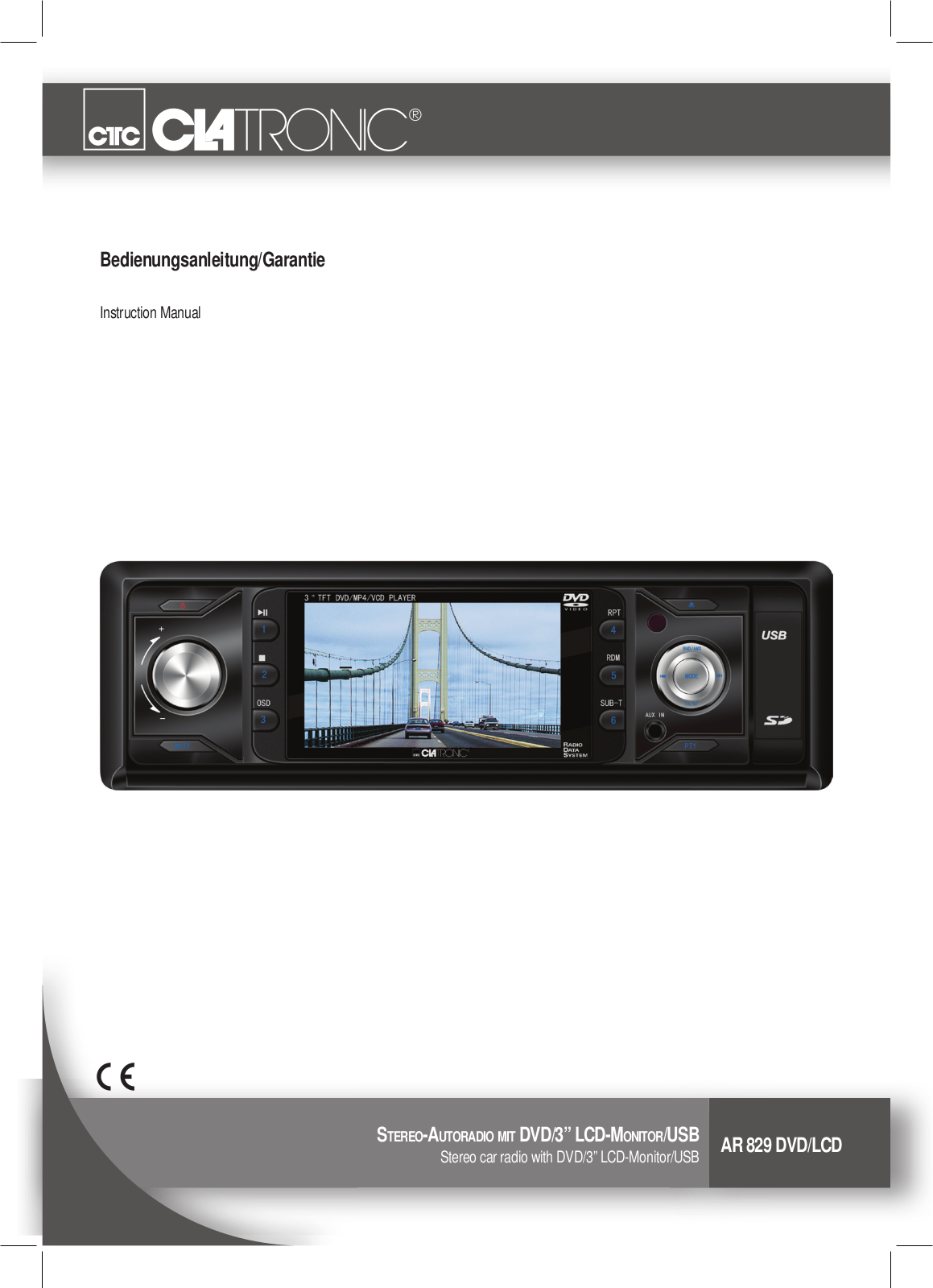 Clatronic AR-829 Instruction Manual