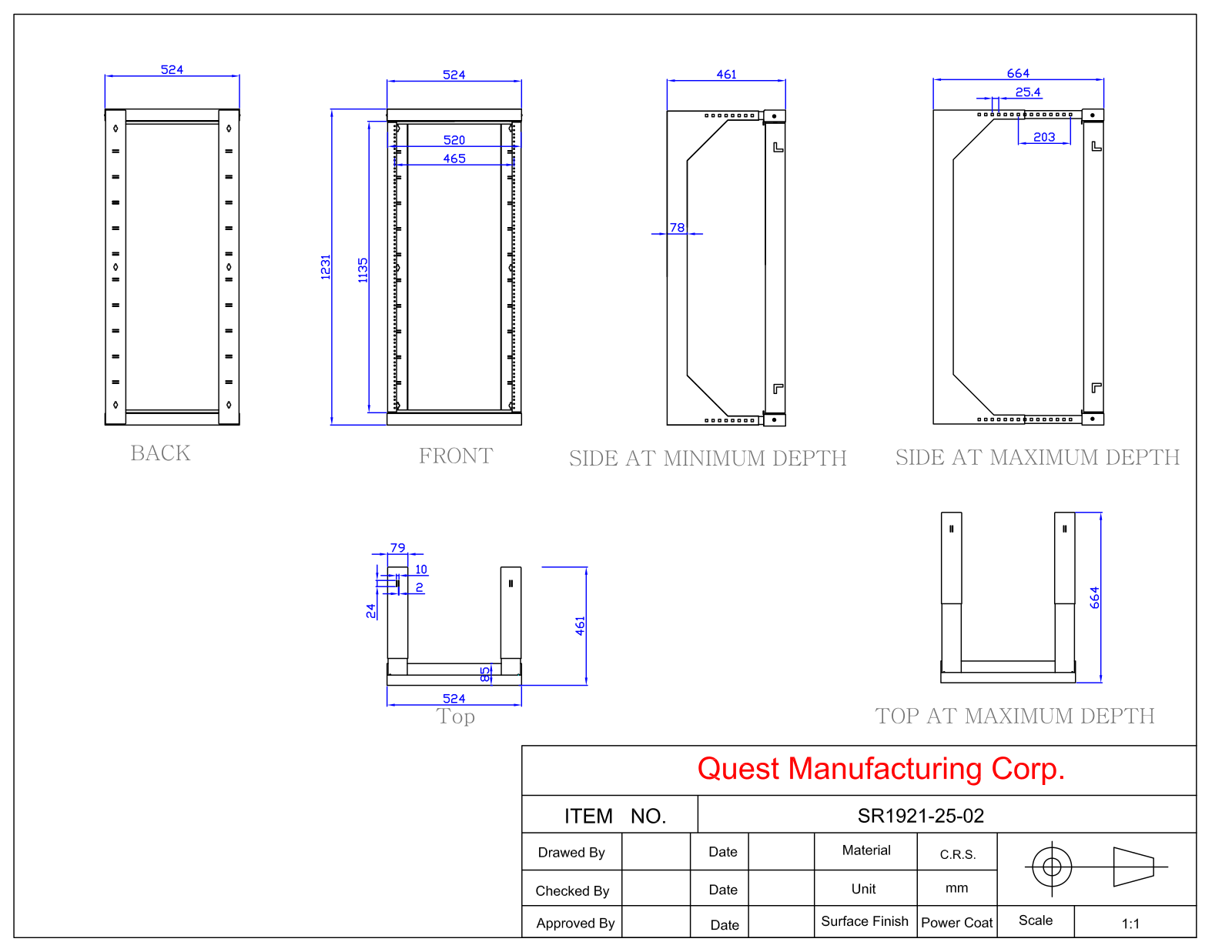Quest Manufacturing QMG10012 Specifications - ManualMachine.com